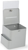 Locking Metal Ballot Box w/ 8.5" x 11" Acrylic Header, Wall or Countertop - Silver 119587