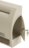 Ballot Box with Lock, Wall Mount or Countertop, Viewing Window & Security Pen-Ivory 119595