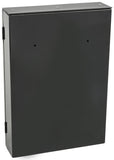 Metal Ballot Box w/ Lock, Wall Mount, Front Slot & Swing Open Door - Black 119603