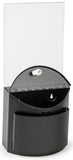 Metal Ballot Box w/ Lock & 8.5" x 11" Acrylic Header, Wall or Countertop - Black 119604