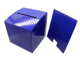 7PK Cardboard Ballot Box with Removable Header, Slanted Top   Blue 119614