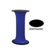 40_Tall_Portable_Counter_with_Black_Top_&_Stretch_Wrap_ _Blue_119617