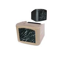 Replacement Front Panel for Outdoor Table Top Podiums   Black Marble 119655
