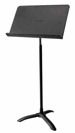 20 1/2 Height Adjustable Music Stand with Telescoping Post, Steel   Black