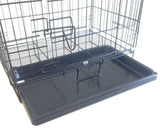 Pet Folding Dog Cat Crate Cage Kennel w/ Tray Carrier 11970 1
