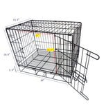 Pet Folding Dog Cat Crate Cage Kennel w/ Tray Carrier 11970 1