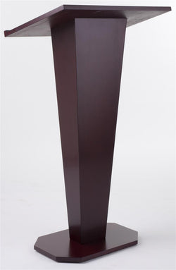 Podium for Floor with V shape Post, Plywood   Mahogany 119713