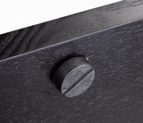 Podium for Floor, Curved Post, Floor Levelers, Plywood - Black 119715