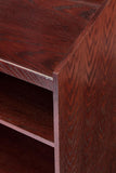 Podium for Floor with Shelves, 2 Wheels - Red Mahogany 119716