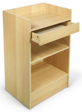 Cash Wrap w/ Maple Finish, Adjustable Storage Shelf & Pull-out Drawer 119723