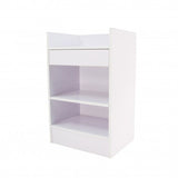 19.7" White Cash Wrap w/ Pull-Out Drawer & Storage Shelf 119724