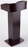 Podium for Floor with Pedestal Design, Floor Levelers, Plywood - Mahogany 119729
