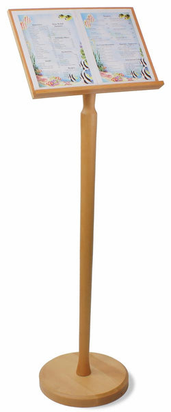 17 3/4 Menu Stand for Floor, 51 tall, Plywood 119731