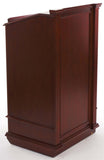 Podium for Floor, Cabinet, Drawer & Wheels, Ornate Hardware - Cherry 119745