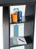 Podium for Floor w/ Frosted Front Acrylic Panel, Cross, 44.25 Tall   Black