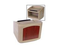 Table Top Podium for Outdoor Use, Plastic   Beige with Marble Insert 119775