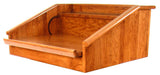 Table Top Podium with Adjustable Reading Surface, Cherry Wood   Red Mahogany