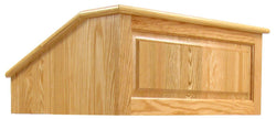 Table Top Podium with Adjustable Reading Surface, Oak Wood   Light Stain 119782