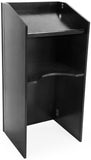 Collapsible Lectern with Knockdown Design, 1 Shelf, 46-1/8" Tall - Black 119793