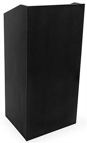 Collapsible Lectern with Knockdown Design, 1 Shelf, 46-1/8" Tall - Black 119793