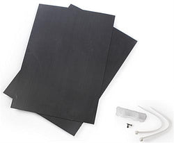 (2) 24 x 36 Corrugated Plastic Boards with Clear Plastic Mounting System - Black 119809