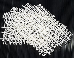 1" Letter Set - White 119819
