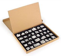 1-1/2" Letter Set with Tray - White 119822