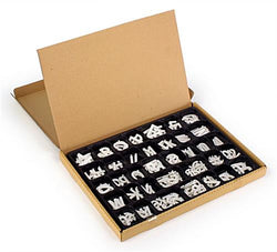 1" Letter Set with Tray - White 119823