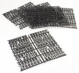 1" Letter Set, 930 Pieces - Black 119825
