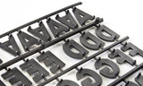1" Letter Set, 930 Pieces - Black 119825