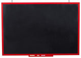 35" x 24" Write-on Board with Chalk & Eraser - Red Frame 119847