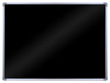 40 x 30 Write-on Black Board for Wall Mount Use, 4 Wet Erase Markers - Silver Frame 119850