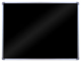 36 x 24 Write-on Black Board for Wall Mount Use, 4 Wet Erase Markers - Silver Frame 119851
