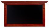 34 x 17 Write-on Black Board for Wet Erase Pens, Wall Mounted - Red Mahogany 119858