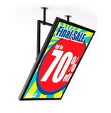Ceiling Mount Sign Holder Wall Mount Ceiling Poster Snap Frame Store Aisle Sign