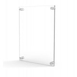 Clear Sign Name Holder Plexiglass 11X17 17x11 Wallmount Poster Frame Standoff 119884-11*17
