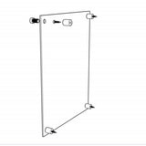 Clear Sign Name Holder Plexiglass 11X17 17x11 Wallmount Poster Frame Standoff 119884-11*17