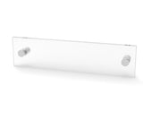 Clear Sign Name Holder Plexiglass 2X8 8x2 Wallmount Poster Frame Standoff