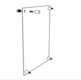 Clear Sign Name Holder Plexiglass 8.5X11 11x8.5 Wallmount Poster Frame Standoff