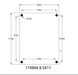 Clear Sign Name Holder Plexiglass 8.5X11 11x8.5 Wallmount Poster Frame Standoff