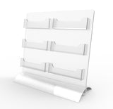 6-Pocket Clear Acrylic Business Card Holder Gift Card Holder 119937