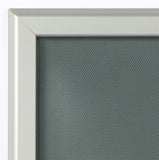 22 x 56 Poster Frame for Wall, Snap Open, 32mm Profile - Silver