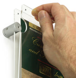 8.5 x 11 Sign Holder for Wall with Standoff Hardware and Magnets - Clear