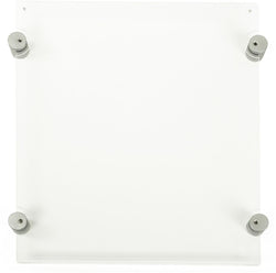 8.5 x 11 Sign Holder for Wall with Standoff Hardware and Magnets - Clear