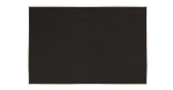 60” x 36” Rubber Tackboards –for Wall Mount, Solid Black Surface - Silver 119962