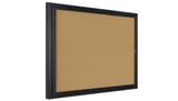 36" X 36" Enclosed Cork Board with Locking Door - Black 119982