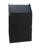 File Holder Workorder Organizer Magazine Rack Display Letter Slot Wall Mount 119985 NEW BLACK