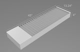 Wall Cubicle Mount File Holder Literature Display Letter Slot 119985 WHITE