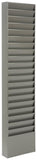 20-Tiered Wall File Holder, Fits Letter Sizes, Steel - Gray 119986