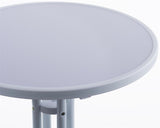 31" x 42" Round Cocktail Table - White 119991